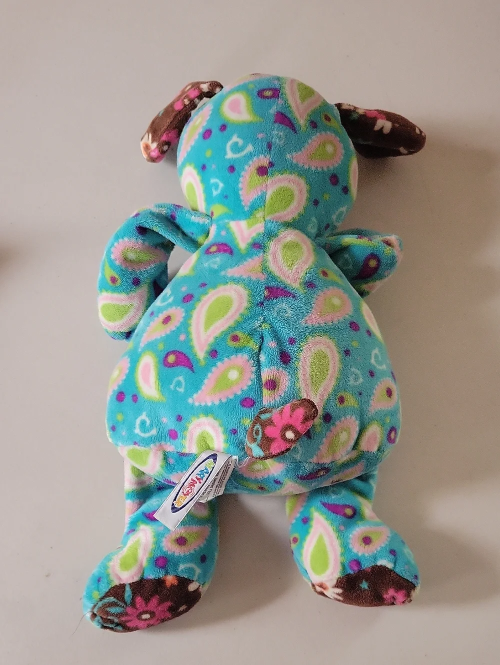 Mary Meyer Blue Print Dog Vintage Stuffed Animal -12